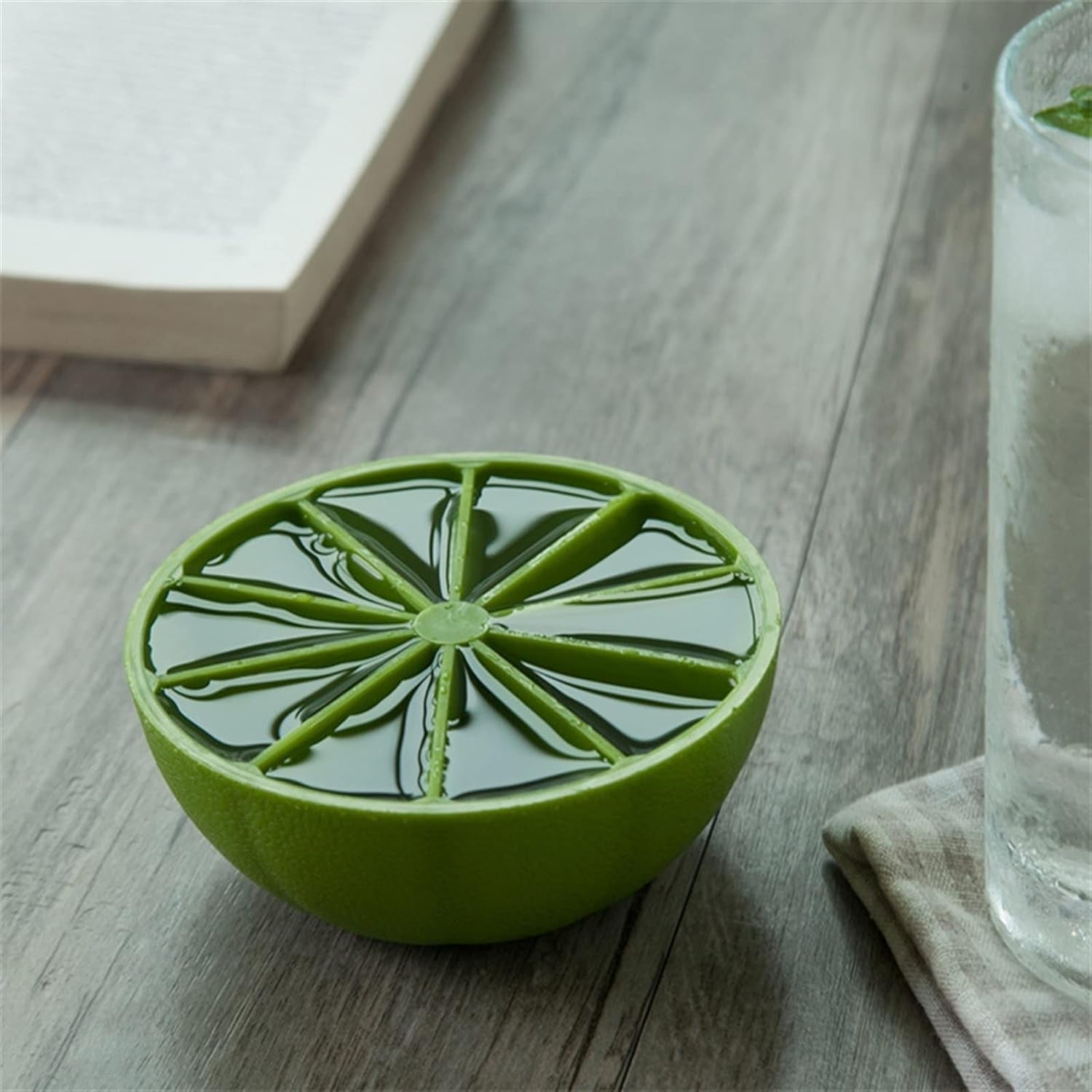 Lemon Shape Flexible Silicone Ice Cube Tray – 8-Slot Round Ice Mold (1 Pc) Lemon Shape Flexible Silicone Ice Cube Tray – 8-Slot Round Ice Mold (1 Pc)